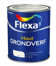 Flexa Hout Grondverf Sneldrogend - Wit - 0,25 liter