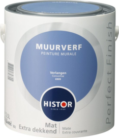 Histor Perfect Finish Muurverf Mat - Verlangen 6909 - 2,5 Liter