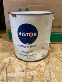 Histor Perfect Finish Muurverf Mat - RAL 9010 - 2,5 liter - SCHADEBLIK