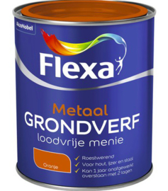 Flexa Metaal Grondverf Loodvrije Menie - Oranje - 0,75 liter