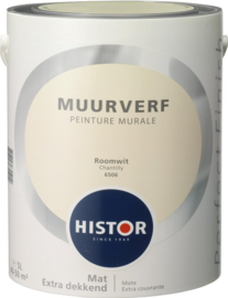 Histor Perfect Finish Muurverf Mat - Roomwit 6506 - 5 Liter