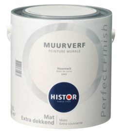 Histor Perfect Finish Muurverf Mat - Hoornwit 6763 - 2,5 Liter