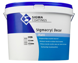 Sigma Sigmacryl Decor Matt - Wit - 2,5 liter