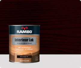 Rambo Interieur-/Vloer Lak Transparant Zijdeglans - Warm Wenge 776 - 0,75 liter
