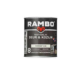 Rambo Pantserlak Deur en Kozijn Dekkend Zijdeglans - Cremewit 1110 - 0,75 liter