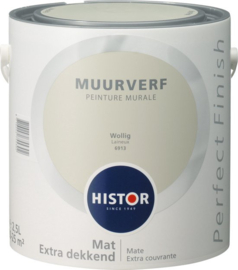Histor Perfect Finish Muurverf Mat - Wollig - 2,5 Liter