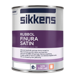 Sikkens Rubbol Finura Satin - Donkere Kleuren - 1 liter