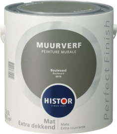 Histor Perfect Finish Muurverf Mat - Boulevard 6919  - 2,5 Liter