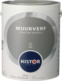 Histor Perfect Finish Muurverf Mat - Tin 6928 - 5 Liter