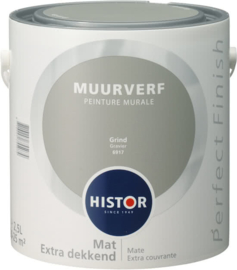 Histor Perfect Finish Muurverf Mat - Grind 6917 - 2,5 Liter