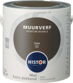 Histor Perfect Finish Muurverf Mat - Cacao 6472  - 2,5 Liter