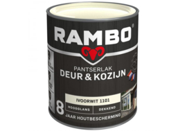 Rambo Pantserlak Deur en Kozijn Dekkend Hoogglans - Cremewit 1110 - 0,75 liter