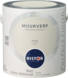 Histor Perfect Finish Muurverf Mat - Schelp 6910 - 2,5 Liter