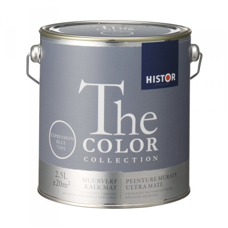 Victor Onrechtvaardig strijd Histor The Color Collection Kalkmat - Expression Blue 7505 - 2,5 liter |  Histor The Color Collection | VERF 43