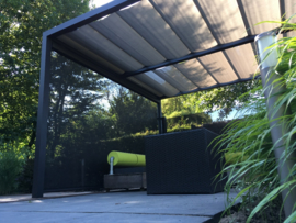 Pergola zonwering Solem van LuxxOut (acryl) 301 cm t/m 350 cm breed