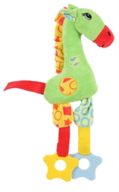 ZOLUX PUPPY PLUSH GIRAFFE BLAUW /GROEN 29,5X5X19,5 CM