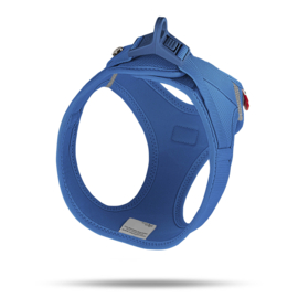 CURLI VEST HARNAS CLASP AIR-MESH BLAUW M MET LIJN 140X 1,5 cm
