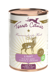 TERRA CANIS LIGHT WILD MET KOMKOMMER, PERZIK & PAARDENBLOEM - 400 G