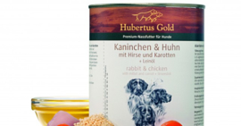 natvoer hubertus gold 800 gr in 6 smaken 70 % vlees(kip,lam,rund, pens...)