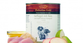 natvoer hubertus gold 800 gr in 6 smaken 70 % vlees(kip,lam,rund, pens...)