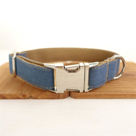 jeans / beige halsband en lijn set