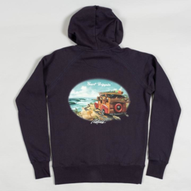 RIETVELD SURF TRIPPIN HOODIE HEATHER NAVY