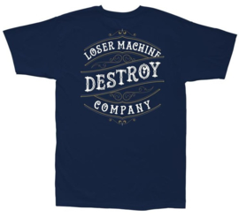 ​LOSER MACHINE FINELINE  T-SHIRT NAVY