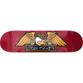 LOSER MACHINE ALLEYWAY SKATEBOARD  DECK RED