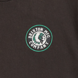 BRIXTON RIVAL II S/S STANDARD TEE WASHED BLACK/GREEN