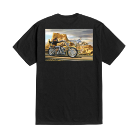 LOSER MACHINE X DAVID MANN GHOST RIDER T-SHIRT BLACK