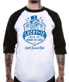 LUCKY 13 ANTI SOCIAL RAGLAN SHIRT