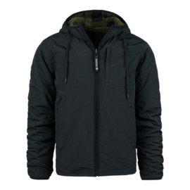 FOSTEX REVERSIBLE SHERPA SOFTSHELL JACKET BLACK OLIVE