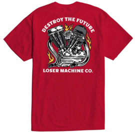 LOSER MACHINE CLUBHOUSE  T-SHIRT RED