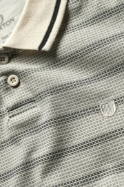 BRIXTON PROPER POLO KNIT OFF WHITE WASHED BLACK