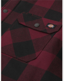 DICKIES SHERPA LINED SACRAMENTO SHIRT MAROON