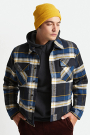 BRIXTON BOWERY TRUCKER JACKET JOE BLUE PLAID