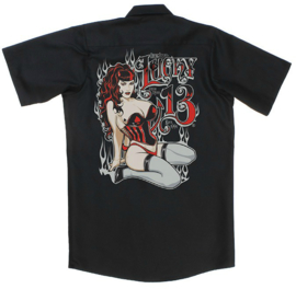 LUCKY 13 MISS FIRE  WORK SHIRT