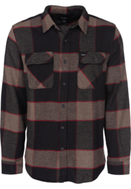 BRIXTON BOWERY SHIRT HEATHER GREY CHARCOAL