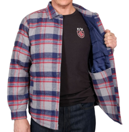 BRIXTON CASS JACKET GREY NAVY