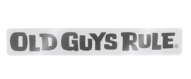 ​OLD GUYS RULE 'HORIZONTAL LOGO' DECAL - BLACK STICKER