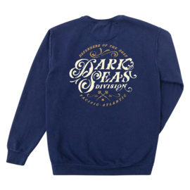 DARK SEAS CURRENCY PIGMENT CREWNECK NAVY