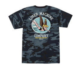 LOSER MACHINE  HEAVENLY FIRE TEE MIDNIGHT CAMO