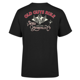 OLD GUYS RULE  'VINTAGE MOTORCYCLES II'  T-SHIRT BLACK