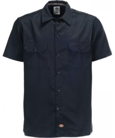 DICKIES SHORT SLEEVE SLIM FIT WORKSHIRT DARK NAVY