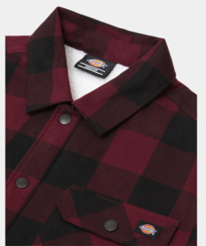 DICKIES SHERPA LINED SACRAMENTO SHIRT MAROON