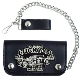 LUCKY 13 RAD ROT WALLET LEATHER BLACK