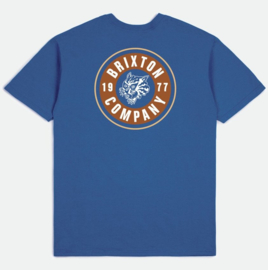 BRIXTON RAGE T- SHIRT COBALT BLUE