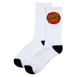 SANTA CRUZ CLASSIC DOT SOCK BLACK & WHITE