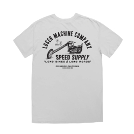 LOSER MACHINE LONG ROADS POCKET T-SHIRT WHITE