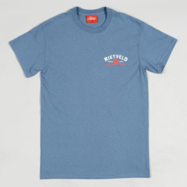 RIETVELD GOT BOARDS  T-SHIRT INDIGO BLUE